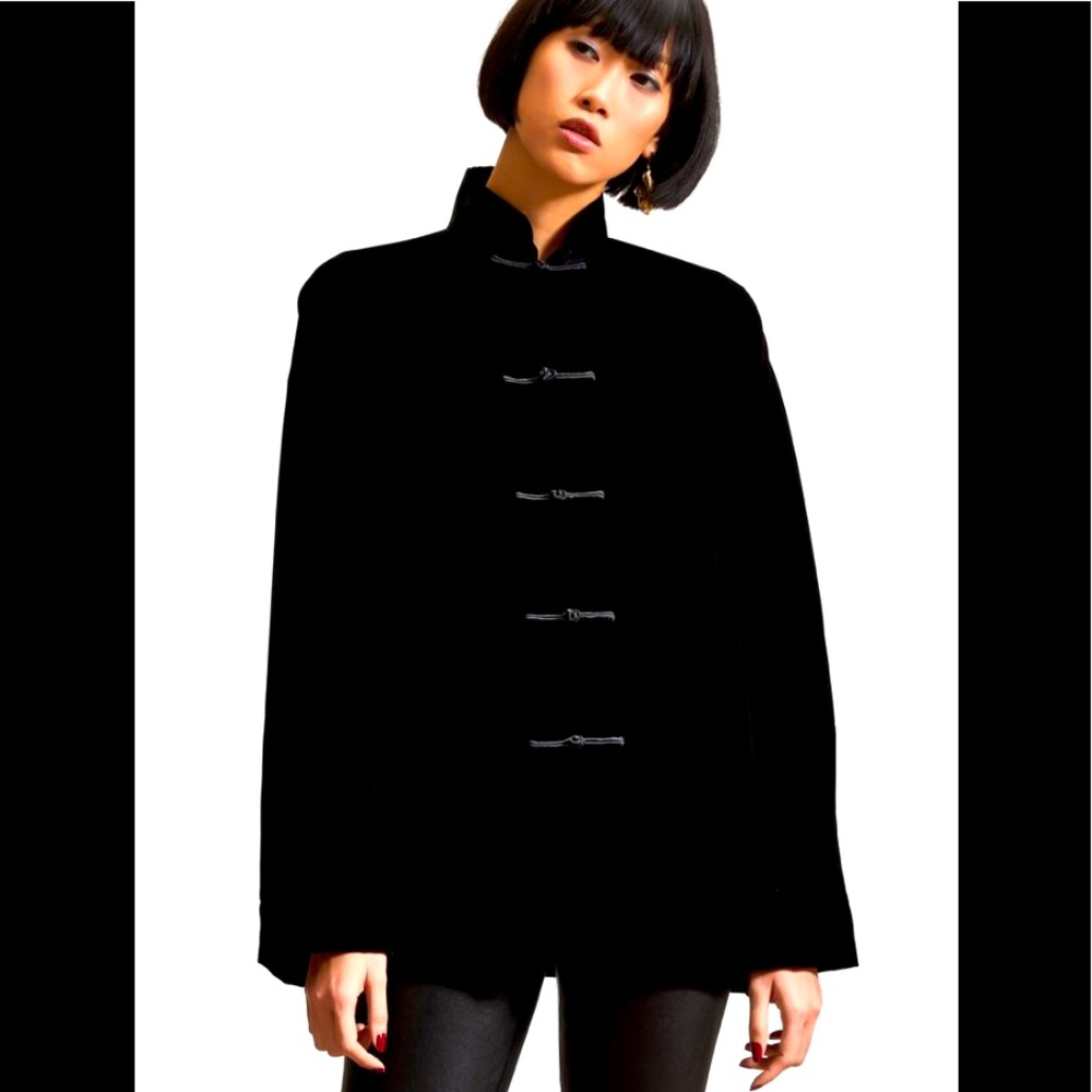 EILEEN FISHER SILK VELVET TANG JACKET SET
